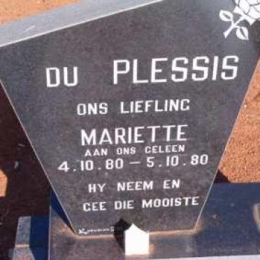 PLESSIS Mariette, du 1980-1980