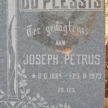PLESSIS Joseph Petrus, du 1884-1973