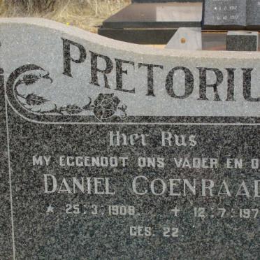 PRETORIUS Daniel Coenraad 1908-1978