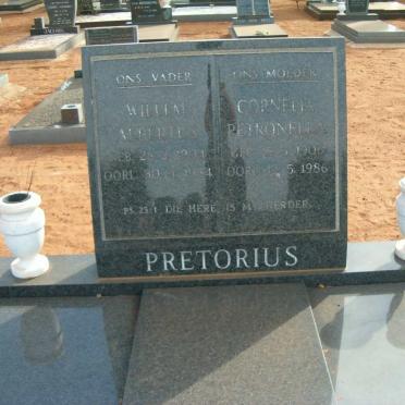 PRETORIUS Willem Albertus 1904-1984 &amp; Cornelia Petronella 1906-1986