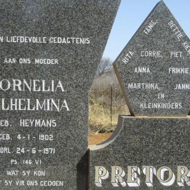 PRETORIUS Johannes Lodewikus 1898-1969 &amp; Cornelia Wilhelmina HEYMANS 1902-1971
