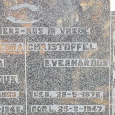 PYPER Christoffel Everhardus 1876-1947 &amp; Johanna Jacoba Glodina LE ROUX 1883-1946