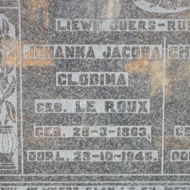 PYPER Johanna Jacoba Glodina nee LE ROUX 1883-1946