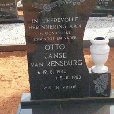 RENSBURG Otto, Janse van 1940-1983