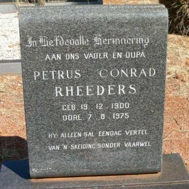 RHEEDERS Petrus Conrad 1900-1975