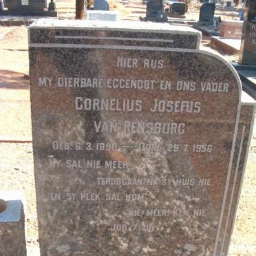 RENSBURG Cornelius Josefus, van 1890-1956