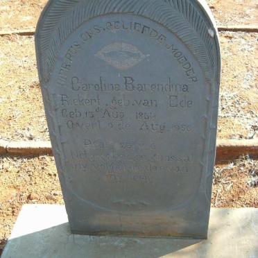 RIEKERT Carolina Barendina nee VAN EDE 1864-1936