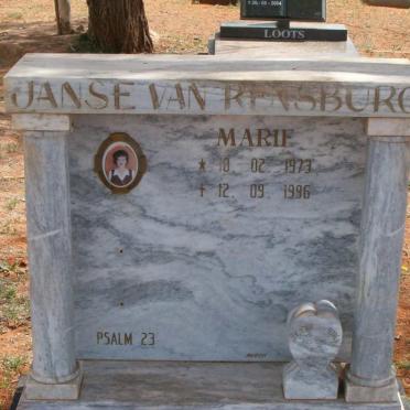 RENSBURG Marie, Janse van 1973-1996