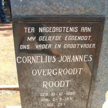 ROODT Cornelius Johannes Overgroodt 1890-1971