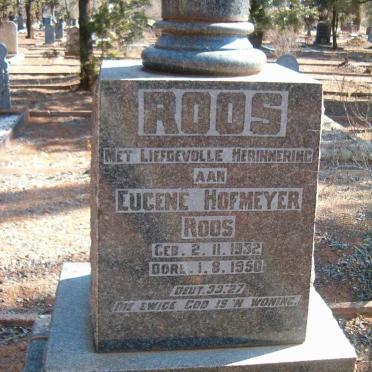 ROOS Eugene Hofmeyer 1932-1950