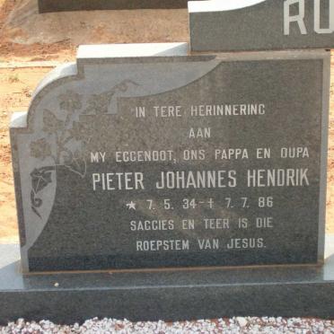 ROSSOUW Pieter Johannes Hendrik 1934-1986