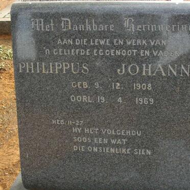 ROBINSON Philippus Johannes 1908-1969