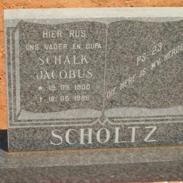 SCHOLTZ Schalk Jacobus 1900-1989