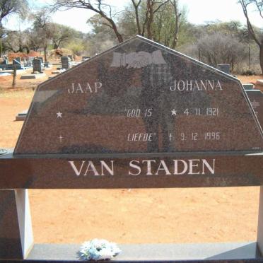 STADEN Jaap, van &amp; Johanna 1921-1996