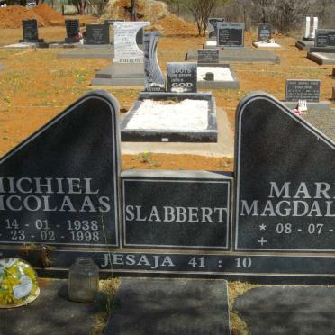 SLABBERT Michiel Nicolaas 1938-1998 &amp; Maria Magdalena 1938-