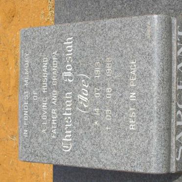 SARGEANT Christian Josiah 1913-1988
