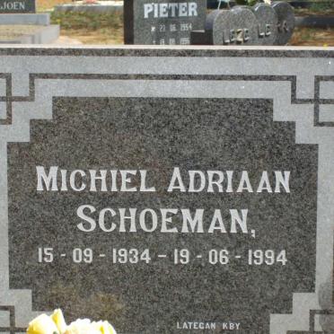 SCHOEMAN Michiel Adriaan 1934-1994