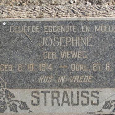 STRAUSS Josephine nee VIEWEG 1914-1950