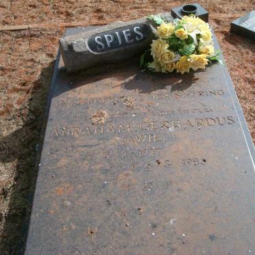 SPIES Abraham Gerhardus 1927-198?