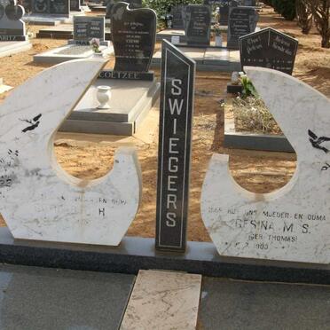 SWIEGERS Gotlieb J.H. 189?- Gesina M.S. THOMAS 1903-