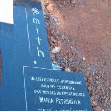 SMITH Maria Petronella nee JACOBS 1928-1975