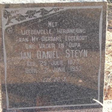 STEYN Jan Daniel 1877-1953