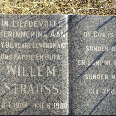 STRAUSS Willem 1909-1980 &amp; Meinie 1912-1994