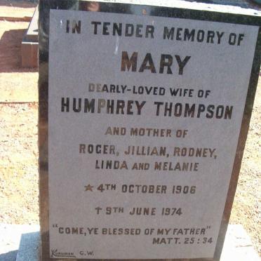 THOMPSON Mary 1906-1974