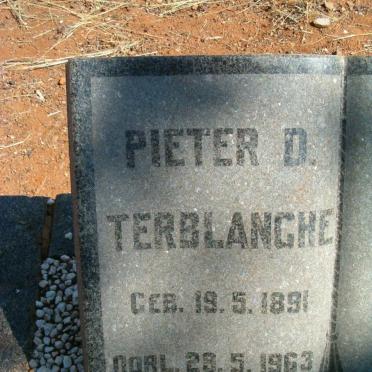 TERBLANCHE Pieter D. 1891-1963