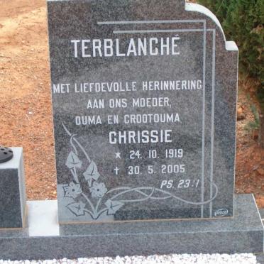 TERBLANCHÉ Chrissie 1919-2005