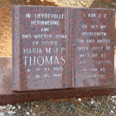 THOMAS Maria M.J.P. 1925-1992