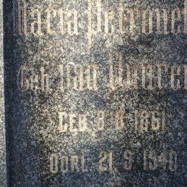 TONDER Maria Petronella, van nee VAN VUUREN 1861-1940