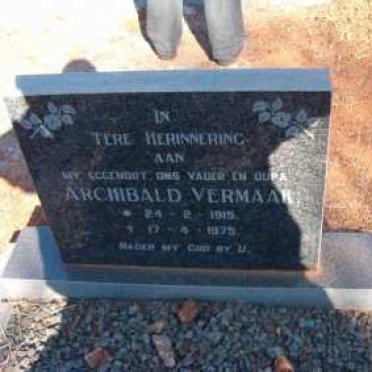 VERMAAK Archibald 1915-1975