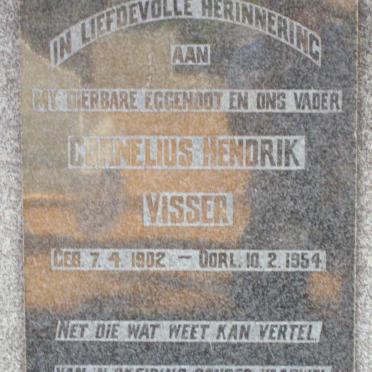 VISSER Cornelius Hendrik 1902-1954