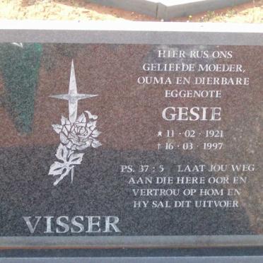 VISSER Gesie 1921-1997