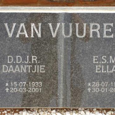 VUUREN D.D.J.R., van 1933-2001 &amp; E.S.M. 1935-2003