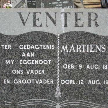 VENTER Martiens M. 1883-1969