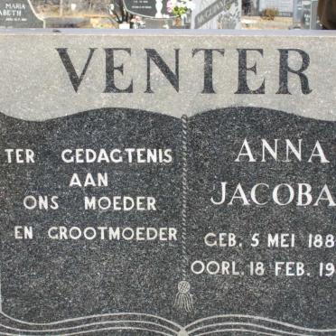 VENTER Anna Jacoba 1884-1979