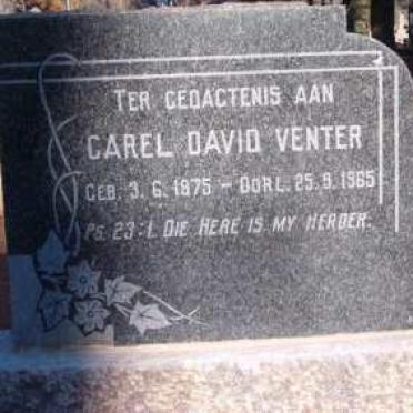 VENTER Carel David 1875-1965
