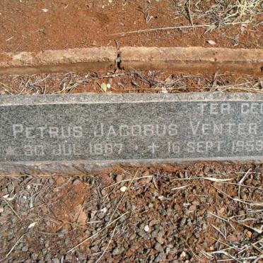 VENTER Petrus Jacobs 1887-1959 &amp; Sarah Sophia 1893-1985