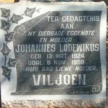 VILJOEN Johannes Lodewikus 1924-1959