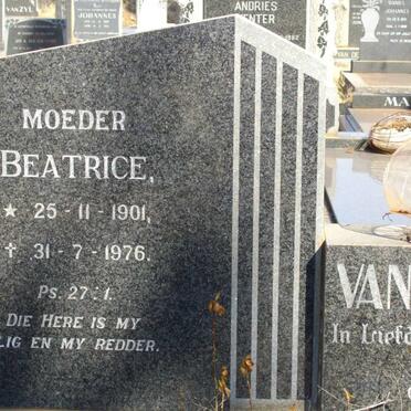 VUUREN Beatrica, van 1901-1976