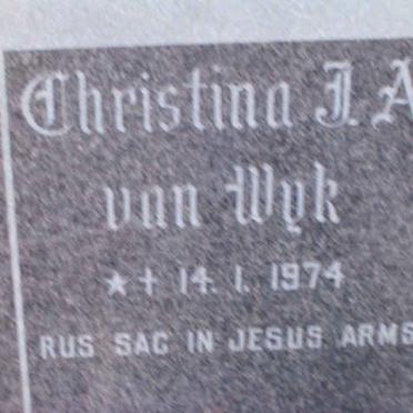 WYK Christina J.A., van 1974-1974
