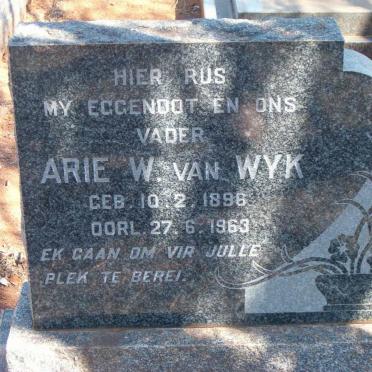 WYK Arie W., van 1896-1963