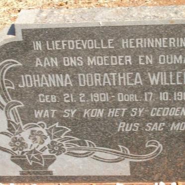 WILLEMSE Johanna Dorathea 1901-1963