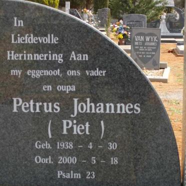 WELMAN Petrus Johannes 1938-2000