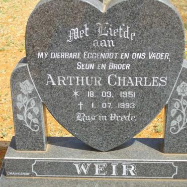 WEIR Arthur Charles 1951-1993