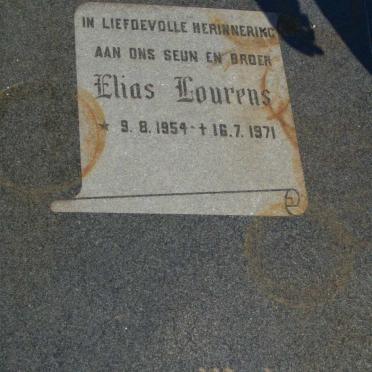 WYK Elias Lourens, van 1954-1971