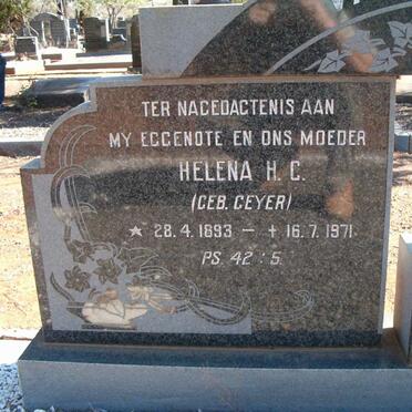 WALT Helena H.C., van der nee GEYER 1893-1971