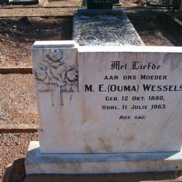 WESSELS M.E. 1880-1963